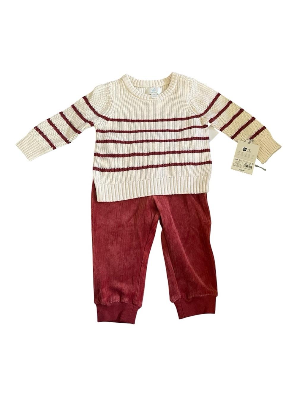 Cloud Island Baby 12M 2pc Sweater Corduroy Jogger Set NWT Target